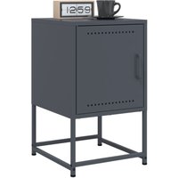 Berkfield Home Bedside Cabinets 2 pcs Anthracite 36x39x60.5 cm Steel in Black