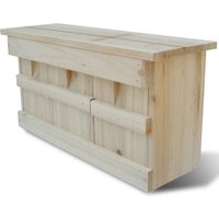 Berkfield Home Sparrow Nesting Box 44 x 15.5 x 21.5 cm in Brown