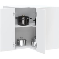 Berkfield Home Kitchen Wall Corner Cabinet Kalmar White Engineered Wood