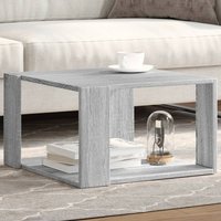 Berkfield Home Coffee Table Grey Sonoma 51.5x51.5x30 cm Engineered Wood