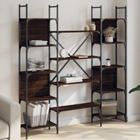 Berkfield Home Bookshelf Brown Oak 155.5x24x166.5 cm Engineered Wood
