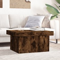 Berkfield Home Coffee Table Smoked Oak 80x55x40 cm Engineered Wood in Brown | Size: 80 x 55 x 40 cm