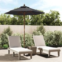 Garden Parasol Wooden Pole 196x231 cm