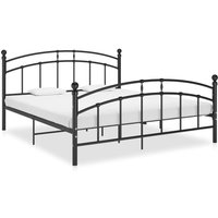 Berkfield Home Bed Frame Black Metal 160x200 cm
