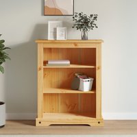 Berkfield Home 3-Tier Bookcase Mexican Pine Corona Range 81x29x100 cm in Brown | Size: 81 x 29 x 100 cm