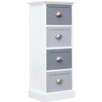 Side Cabinet 35x30x90 cm Paulownia Wood x 30 x 90 cm