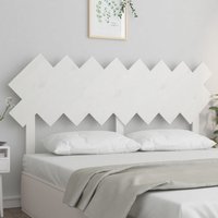 Berkfield Home Bed Headboard White 159.5x3x80.5 cm Solid Wood Pine