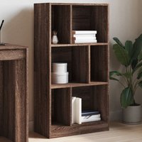 Bookcase Oak 57x28.5x107.5 cm Engineered Wood