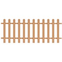 Berkfield Home Picket Fence WPC 200x80 cm in Brown