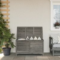 Berkfield Home Garden Storage Box Anthracite 99x49.5x58.5 cm Solid Wood Fir in Black