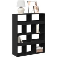 Berkfield Home Bookcase Black 100x33x125.5 cm Engineered Wood