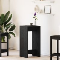 Berkfield Home Bar Table Black Oak 51x50x103, 5 cm Engineered Wood