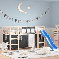 Curtains Loft Bed White & Polyester