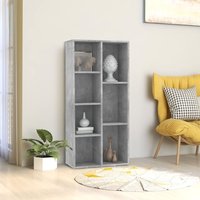 Berkfield Home Book Cabinet Concrete Grey 50x25x106 cm Engineered Wood | Size: 50 x 25 x 106 cm