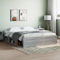 Berkfield Home Bed Frame Grey Sonoma 160x200 cm