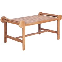 Berkfield Home Coffee Table 100x50x45 cm Solid Teak in Brown | Size: 100 x 50 x 45 cm