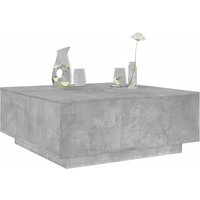 Berkfield Home Coffee Table Concrete Grey 100x100x40 cm Engineered Wood | Size: 100 x 100 x 40 cm