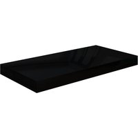 Berkfield Home Floating Wall Shelf High Gloss Black 50x23x3.8 cm MDF