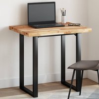 Berkfield Home Table Top Rectangular 100x60x4 cm Solid Wood Acacia in Brown | Size: 100 x 60 x 4 cm