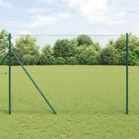 Berkfield Home Hexagon Fence Green 1.6x100 m Steel