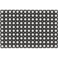 Berkfield Home Door Mat Rectangular 40x60 cm Rubber in Black
