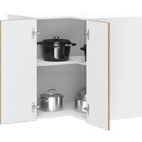 Berkfield Home Kitchen Wall Corner Cabinet Lucca Old Wood Engineered Wood in Brown