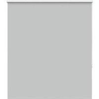 Berkfield Home Roller Blind Blackout Light Grey 130x130 cm Fabric Width 126.6 cm Polyester