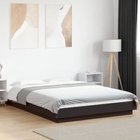 Berkfield Home Bed Frame with LED Lights without Mattress Black 120x190cm | Size: 120x190 cm