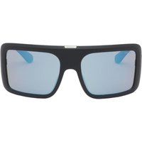 Full Rim Square Frame Matte Black Sunglasses