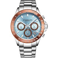 STÜHRLING Original Men's Ultima 3960 Quartz 42mm Chronograph in Light Blue