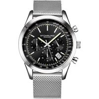 Rialto Chronograph Watch Quartz Tachymeter 44mm Case Mesh Bracelet