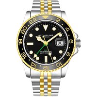 Meridian GMT Quartz 42mm Diver Stainless Steel Deployant Buckle