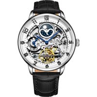 Elegant Automatic 40mm Watch Alligator Embossed Leather Band