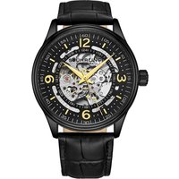 Denmark Automatic 42mm Skeleton Watch Leather Band