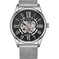 STÜHRLING Original Men's Atrium 3942M Automatic Wrist watch Skeletonized Dial 42mm Case Stainless Steel Mes