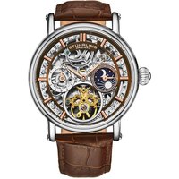 STÜHRLING Original Men's 4000 Automatic 43mm Skeleton in Brown