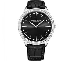 STÜHRLING Original Men's Silhouette 3984 Quartz 41mm Classic in Black