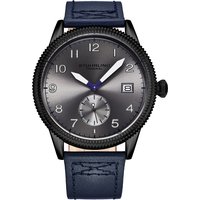 Wingman Aviator Quartz Watch Calfskin Leather Strap