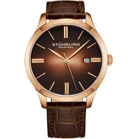 4014 Quartz Watch sunburst Dial Leather Strap Tang Buckle