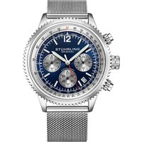 Monaco 4015 Quartz Watch 44mm Case Stainless Steel Mesh Bracelet