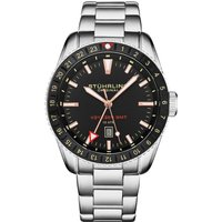 Voyager GMT Quartz GMT Diver Watch Stainless Steel Bracelet