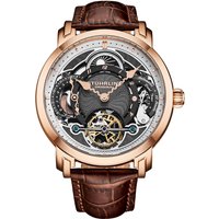 Celestial Timekeeper 1017 Dual Time Automatic 44mm Skeleton Watch