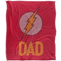 Warner Brothers The Flash Officially Licensed Silky Touch Super Soft Throw Blanket 152 x 127 cm in White