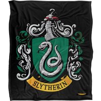 Harry Potter Slytherin Crest Officially Licensed Silky Touch Super Soft Throw Blanket 152x127 cm in White