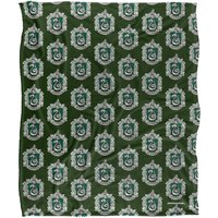 Harry Potter Slytherin Crest 2 Officially Licensed Silky Touch Super Soft Throw Blanket 152x127 cm in White