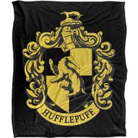 Warner Brothers Harry Potter Hufflepuff Crest 3 Blanket 152 x 127 cm in White