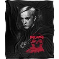 Harry Potter Draco Portrait Officially Licensed Silky Touch Super Soft Throw Blanket 152x127 cm in White