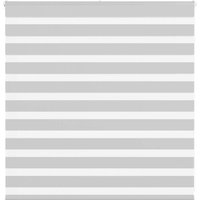 Berkfield Home Zebra Blind Light Grey 145x100 cm Fabric Width 140.9 cm Polyester