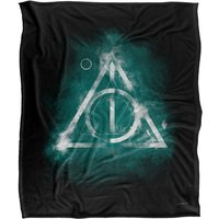 Warner Brothers Harry Potter Geometric Deathly Hallows Blanket 152 x 127 cm in White