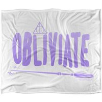 Warner Brothers Harry Potter The Obliviate Blanket 152 x 127 cm in White